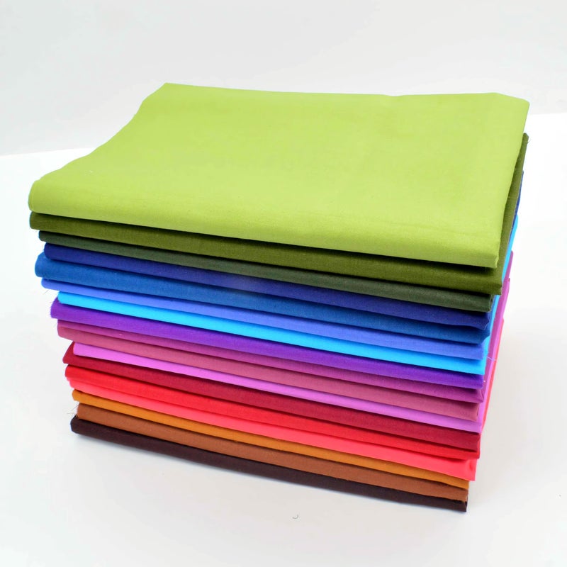 iNee Autumn Fall Solids Fat Quarters Fabric Bundles, Quilting Fabric for Sewing Crafting, 18 x 22 inches, (Fall Solids) - Image 3
